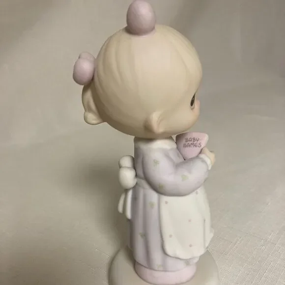 Vtg Precious Moments Maternity Pregnancy Figurine Good Lord Always Delivers 1989
